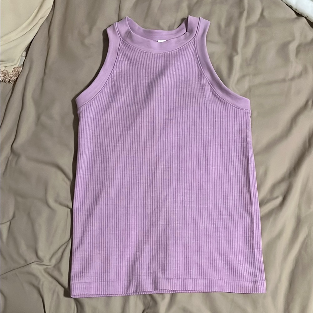 Athleta Lavender Ribbed Tank